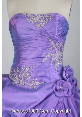 Exclusive Ball Gown Strapless Floor-length Lavender Quinceanera Dress