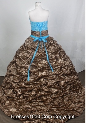 Exquisite Ball Gown V-neck Brush Quincenera Dresses