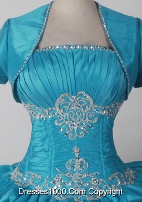 2012 Exquisite Ball Gown Strapless Floor-length Qunceanera Dress