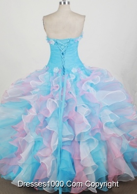 2012 Romantic Ball Gown Strapless Floor-length Qunceanera Dress