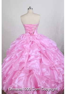 Beautiful Ball gown Strapless Floor-length Quinceanera Dresses