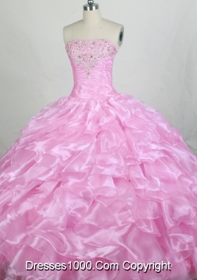 Beautiful Ball gown Strapless Floor-length Quinceanera Dresses