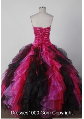 Beautiful Ball Gown Strapless Floor-length Quincenera Dresses