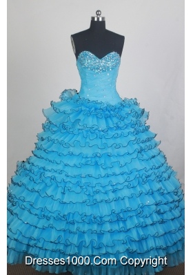 Beautiful Ball gown Sweetheart-neck Floor-length Quinceanera Dresses