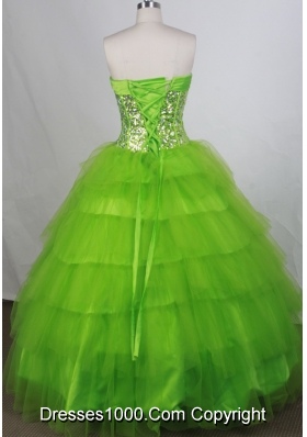 Discount Ball gown Sweetheart-neck Floor-length Quinceanera Dresses