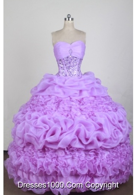 Exquisite Ball Gown Sweetheart Neck Floor-length Quinceanera Dress