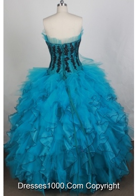 Gorgeous Ball gown Strapless Floor-length Quinceanera Dresses
