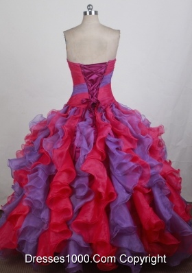 Luxurious Ball gown Strapless Floor-length Quinceanera Dresses