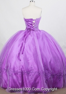 Romantic Ball Gown Strapless Floor-length Quinceanera Dress