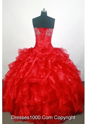 Romantic Ball Gown Sweetheart Neck Floor-length Quinceanera Dress