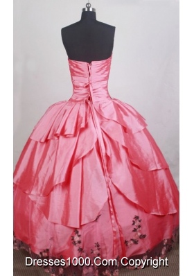 Romantic Ball Gown Sweetheart Neck Floor-length Quinceanera Dress