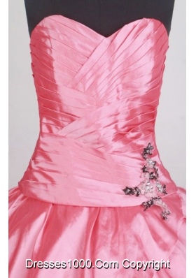 Romantic Ball Gown Sweetheart Neck Floor-length Quinceanera Dress