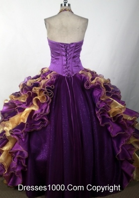 2012 Brand New Ball Gown Halter Top Neck Floor-Length Quinceanera Dress