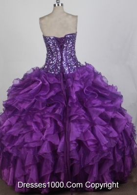 2012 Elegant Ball Gown Strapless Floor-Length Quinceanera Dresses