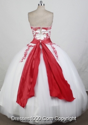 2012 Exquisite Ball Gown StraplessFloor-Length Quinceanera Dress