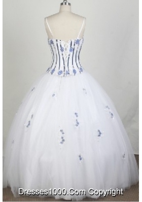 2012 Luxurious A-Line Straps Floor-Length Quinceanera Dresses