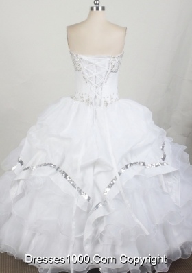 2012 Unique Ball Gown Strapless Floor-Length Quinceanera Dress