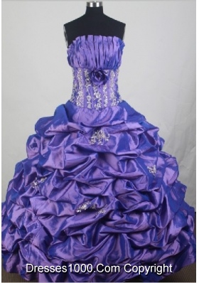 2012 Unique Ball Gown Strapless Floor-Length Quinceanera Dresses