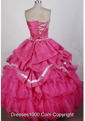 2012 Unique Ball Gown Sweetheart Floor-Length Quinceanera Dress