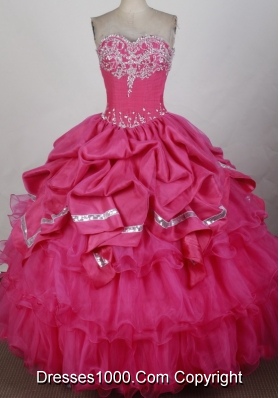 2012 Unique Ball Gown Sweetheart Floor-Length Quinceanera Dress