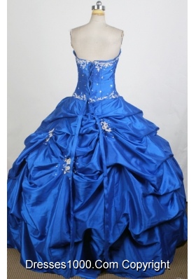 Exquisite Ball Gown Strapless Floor-length Quinceanera Dress