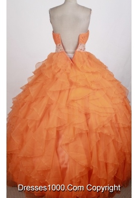 Exquisite Ball Gown Sweetheart Floor-length Quinceanera Dress