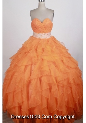 Exquisite Ball Gown Sweetheart Floor-length Quinceanera Dress