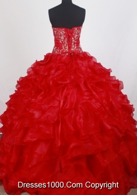 Popular Ball Gown Strapless Floor-length Quinceanera Dress