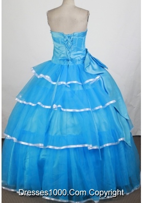 Pretty Ball Gown Strapless Floor-length Quinceanera Dress