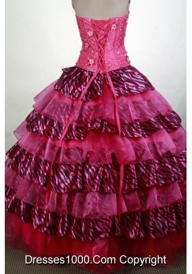 Exquisite Ball Gown Strapless Floor-length Quinceanera Dress