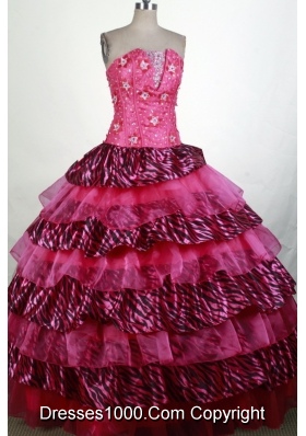 Exquisite Ball Gown Strapless Floor-length Quinceanera Dress