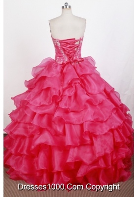 Exquisite Ball Gown Sweetheart Floor-length Quinceanera Dress