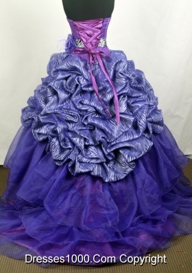 Modest Ball Gown Strapless Floor-length Quinceanera Dress