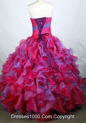 Popular Ball Gown Strapless Floor-length Quinceanera Dress