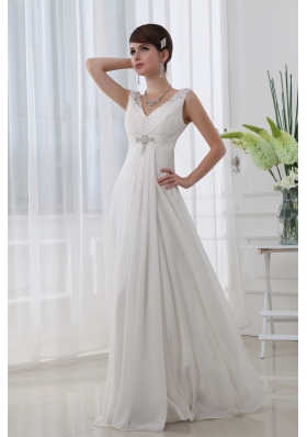 White wedding dresses beach