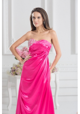 Sweetheart Empire Prom Dress with Beading and Ruching