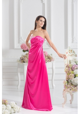 Sweetheart Empire Prom Dress with Beading and Ruching