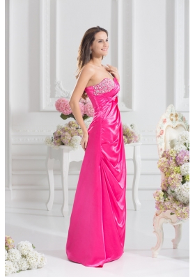 Sweetheart Empire Prom Dress with Beading and Ruching