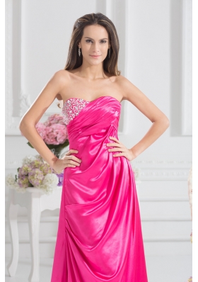 Sweetheart Empire Prom Dress with Beading and Ruching