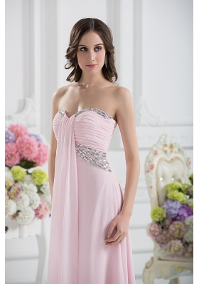 Sweetheart Empire Sequins Prom Dress with Ruching