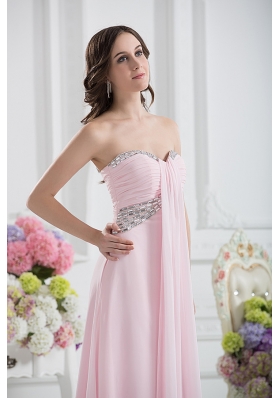 Sweetheart Empire Sequins Prom Dress with Ruching