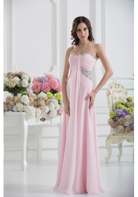 Sweetheart Empire Sequins Prom Dress with Ruching