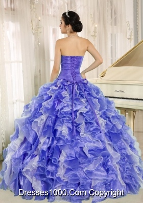 2013 Sweetheart Quinceanera Dress with Beading and Ruffles