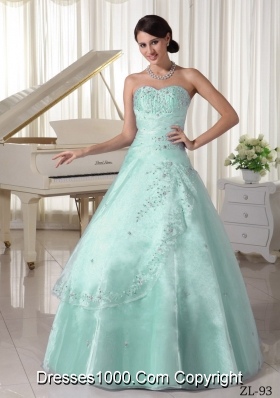 Lovely Quinceanera Dress with Appliques Beading in Princess Style