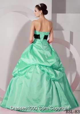 Perfect Sweetheart Quinceanea Dress with Sashes and Pick-ups