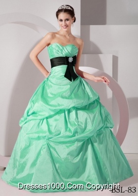 Perfect Sweetheart Quinceanea Dress with Sashes and Pick-ups