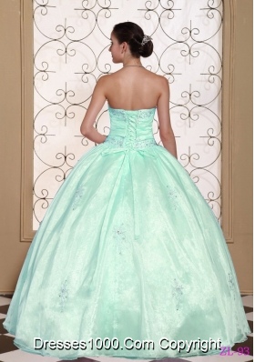 Sweet 2014 Sweetheart Quinceanera Dress with Appliques Beading