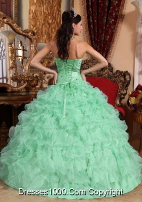 Beautiful Quinceanera Dress Ball Gown Sweetheart with Beading and Ruffles