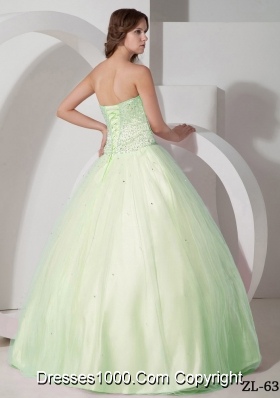 Princess Sweetheart Tulle Beaded Quinceanera Dress for Cheap