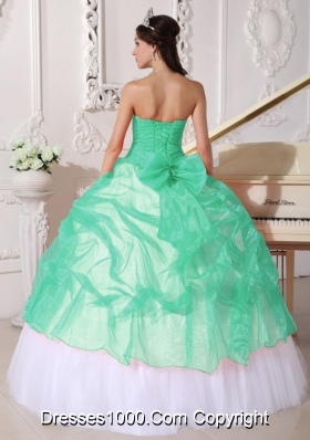 Quinceanera Dress in Colourful Ball Gown Strapless with Appliques